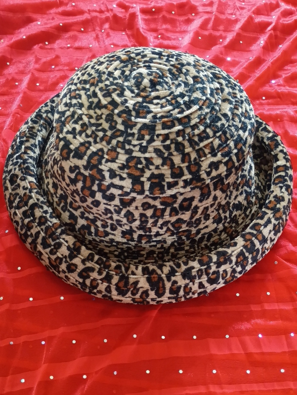 Leopard Print Bucket Hat in Black & Tan - Women’s Fashion Hat